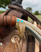 Load image into Gallery viewer, Dad’s Gold Navada Rodeo Queen Earring - Turnback Pony ™ - 
