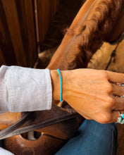 Load image into Gallery viewer, Dainty Turquoise Bracelet - Turnback Pony ™ - 
