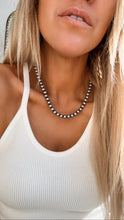 Load image into Gallery viewer, 18” 8mm Navajo Style Pearl Necklace - Turnback Pony ™ - 
