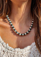 Load image into Gallery viewer, 12mm Navajo Style Pearl Necklace
