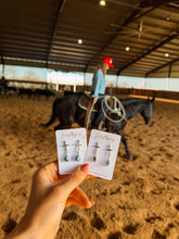 Load image into Gallery viewer, Dad’s Golden Hill Cross Earrings - Turnback Pony ™ - 
