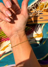 Load image into Gallery viewer, Anna 2mm Gold Navajo Style Pearl Bracelet or Girls Anklet - Turnback Pony ™ - Bracelet
