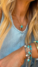 Load image into Gallery viewer, Gold Cross Necklace - Turnback Pony ™ - Necklace
