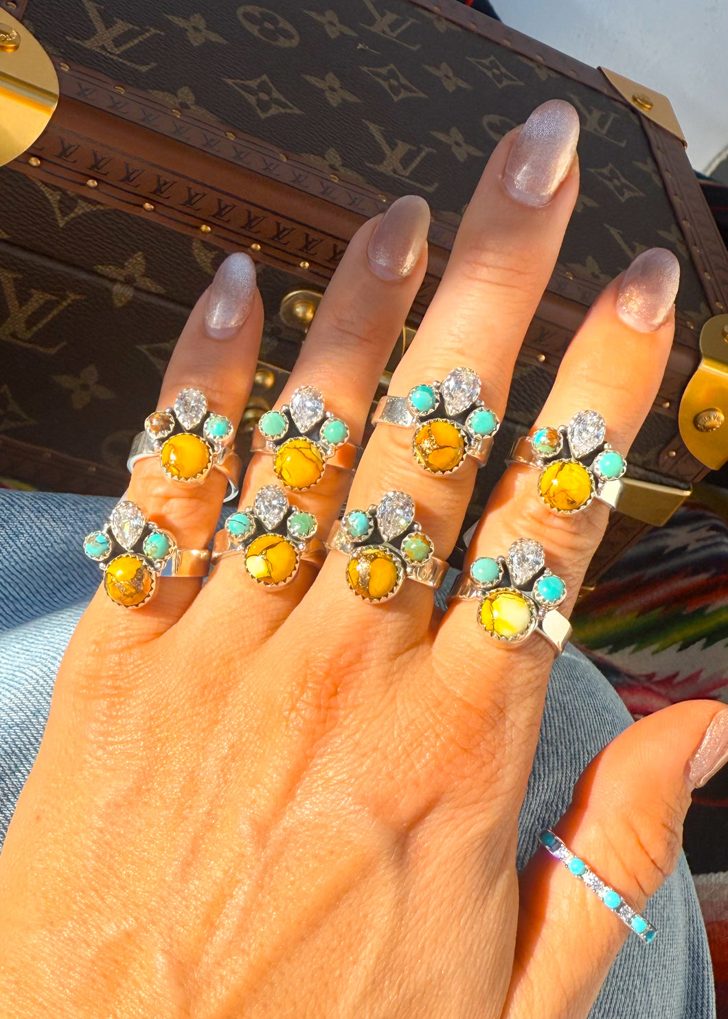 Turquoise Dawn Adjustable Ring