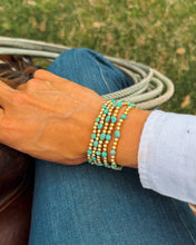 Load image into Gallery viewer, Ester Gold Navajo Style Pearl Bracelet - Turnback Pony ™ - 
