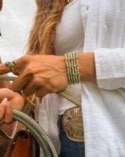 Load image into Gallery viewer, Ester Gold Navajo Style Pearl Bracelet - Turnback Pony ™ - 
