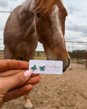 Load image into Gallery viewer, Exclusive Bow Studs - Turnback Pony ™ - Earring
