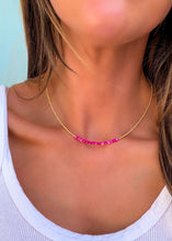 Load image into Gallery viewer, Ruby Gold Necklace - Turnback Pony ™ - Necklace
