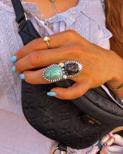 Load image into Gallery viewer, Dad's 2 Stone Rustler Adjustable Ring
