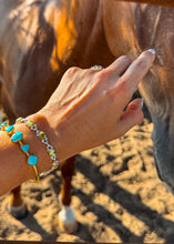 Load image into Gallery viewer, Sage &amp; Silver Bracelet - Turnback Pony ™ - Bracelets
