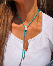 Load image into Gallery viewer, Dainty Turquoise Bolo Necklace
