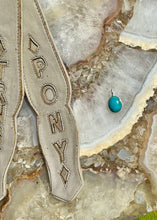 Load image into Gallery viewer, Turquoise Charm - Turnback Pony ™ - Necklace
