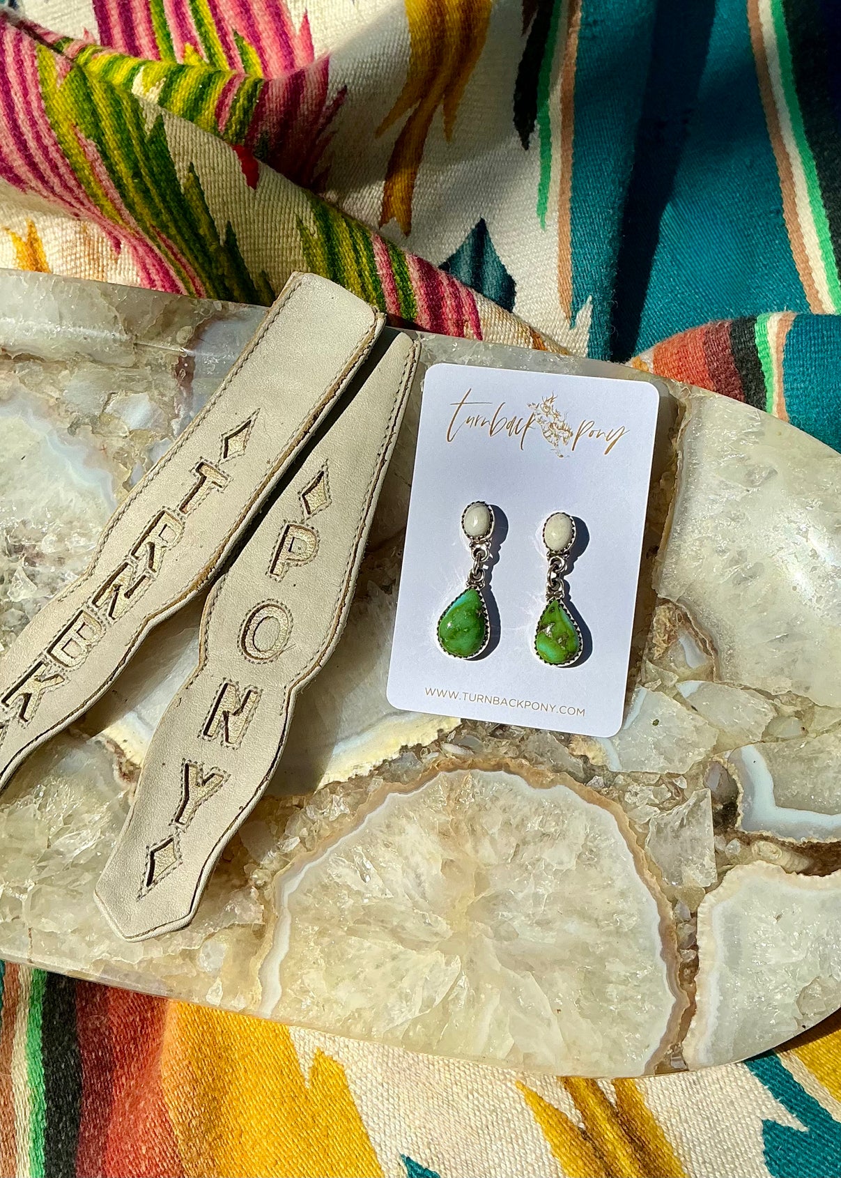 Melanie Earrings - Turnback Pony ™ - Earrings
