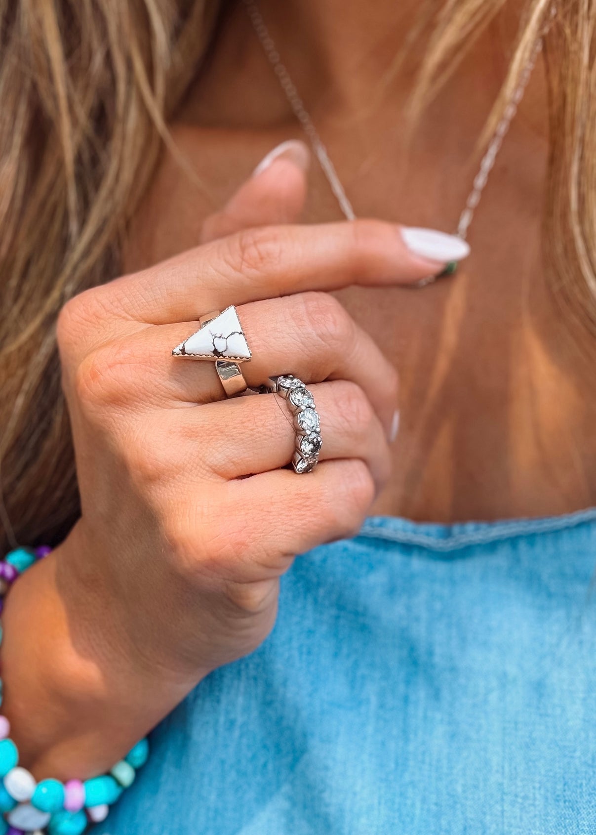Temple Ring (White Buffalo) - Turnback Pony ™ - Rings