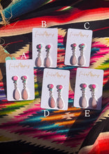 Load image into Gallery viewer, Flocked Earrings (pick your stones) - Turnback Pony ™ - Earring
