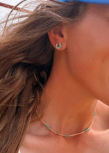 Load image into Gallery viewer, Gold 18k dipped Good Luck Studs - Turnback Pony ™ - Earring
