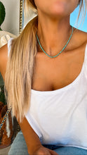 Load image into Gallery viewer, Turquoise Tennis Necklace - Turnback Pony ™ - 
