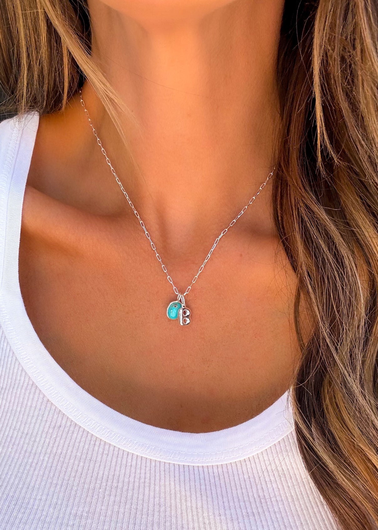 Sterling Silver Charm Letters - Turnback Pony ™ - Necklace
