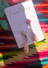 Load image into Gallery viewer, Flocked Earrings (pick your stones) - Turnback Pony ™ - Earring
