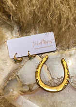 Load image into Gallery viewer, Ellie Gold Hoops - Turnback Pony ™ - Earring

