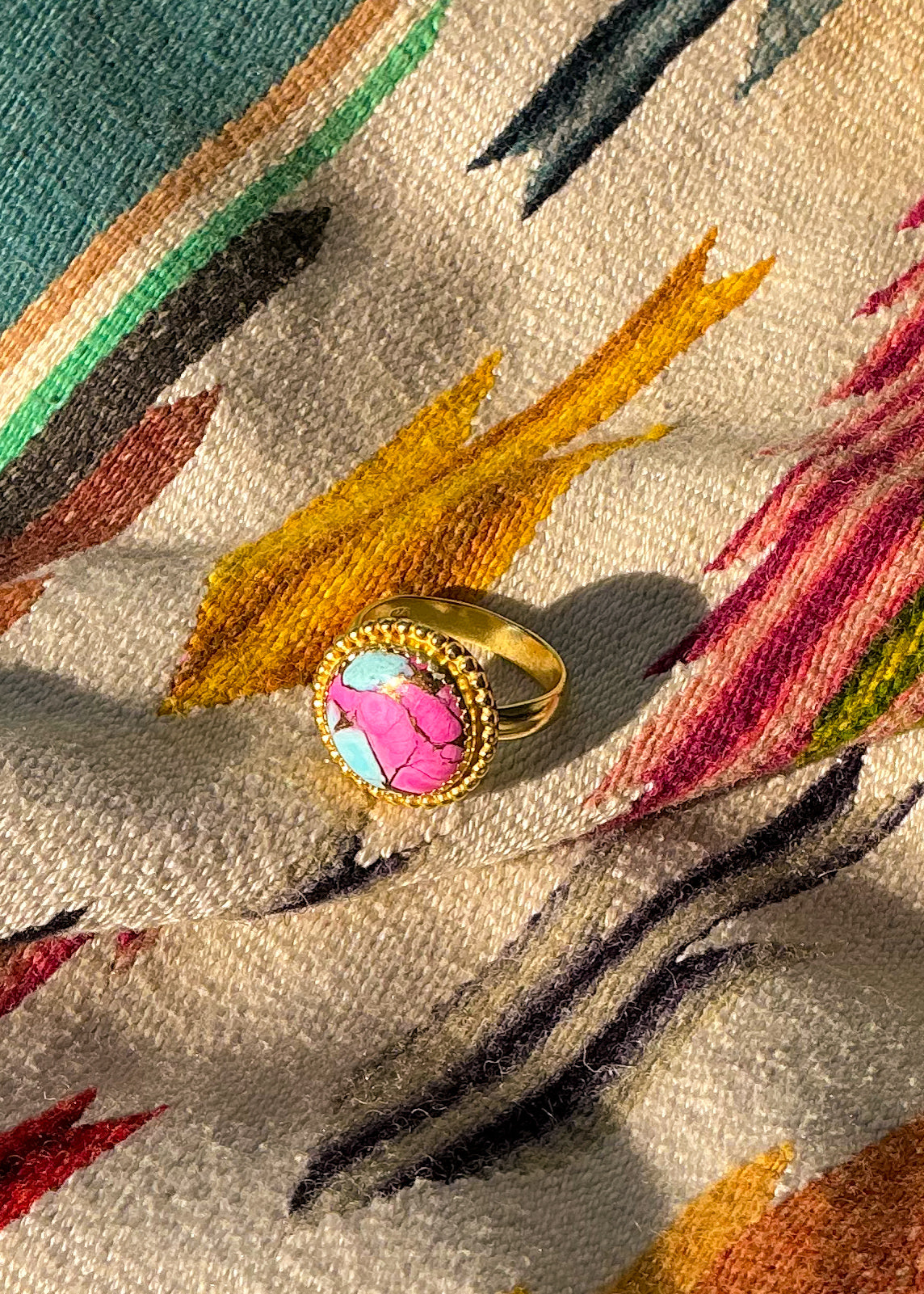 Juniper Adjustable Ring PINK - Turnback Pony ™ - Rings
