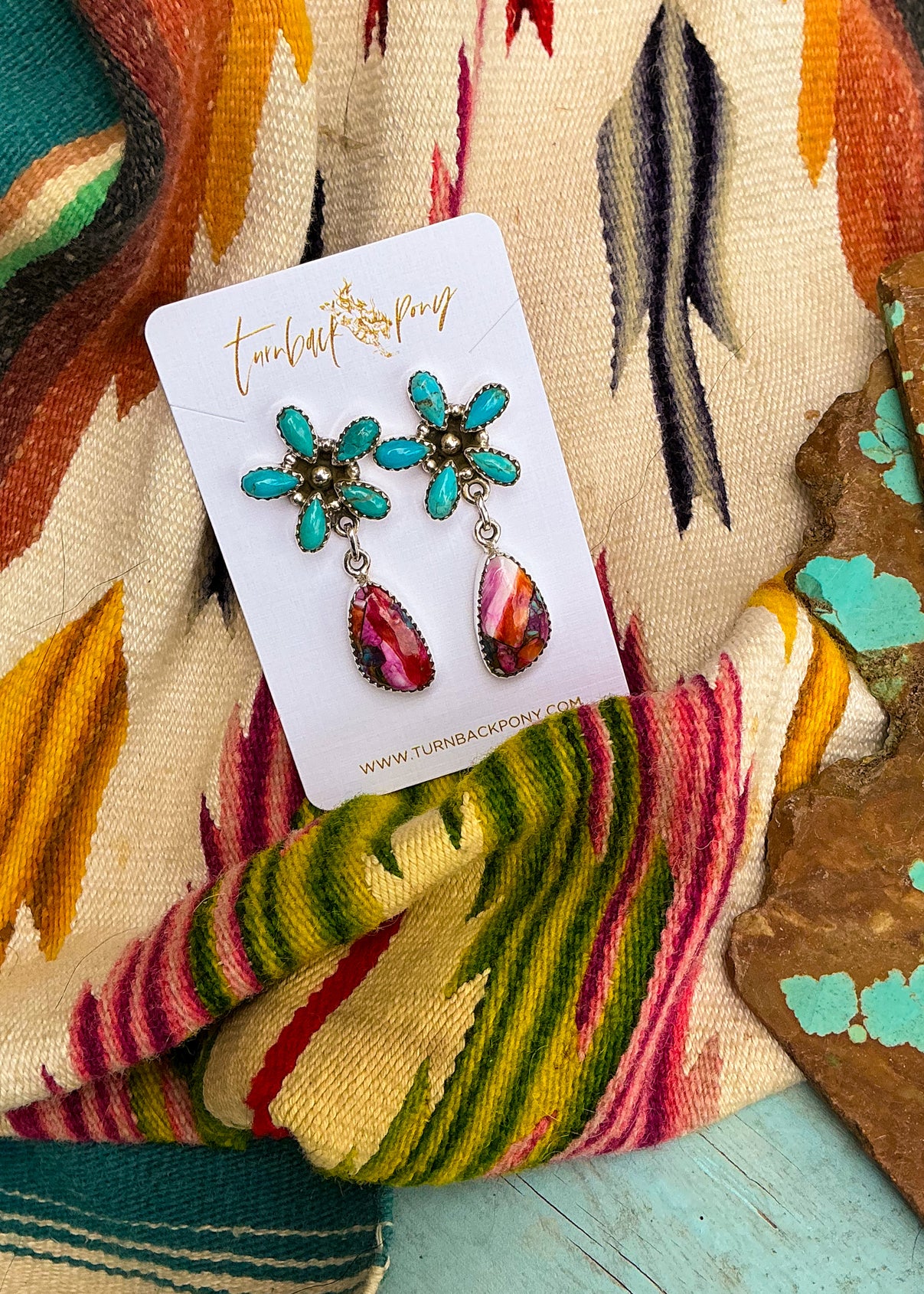 Pattern Earrings - Turnback Pony ™ - Earrings