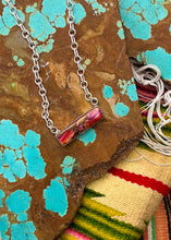 Load image into Gallery viewer, Pink Dahlia Bar - Turnback Pony ™ - Necklace
