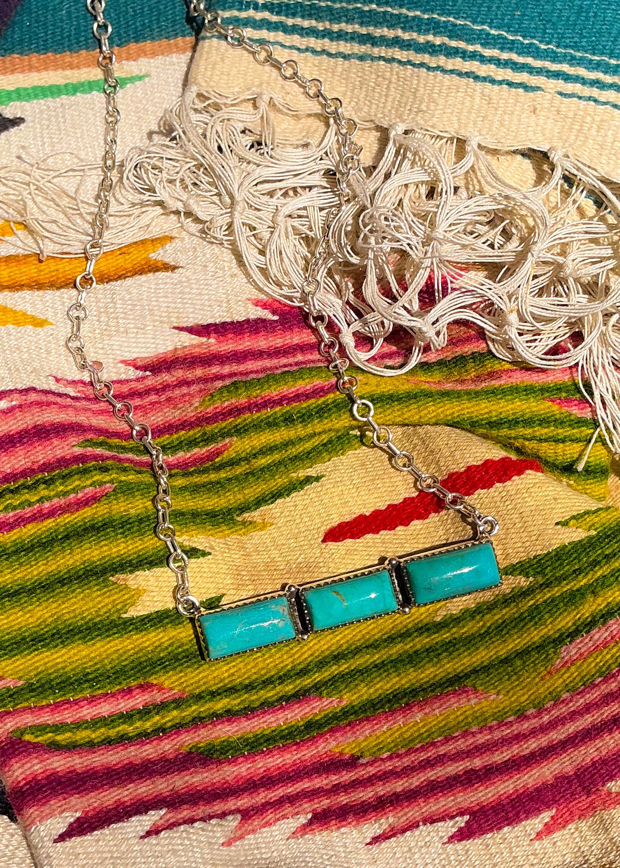 3 Stone Bar Necklace (Pick Your Stones) - Turnback Pony ™ - Necklace