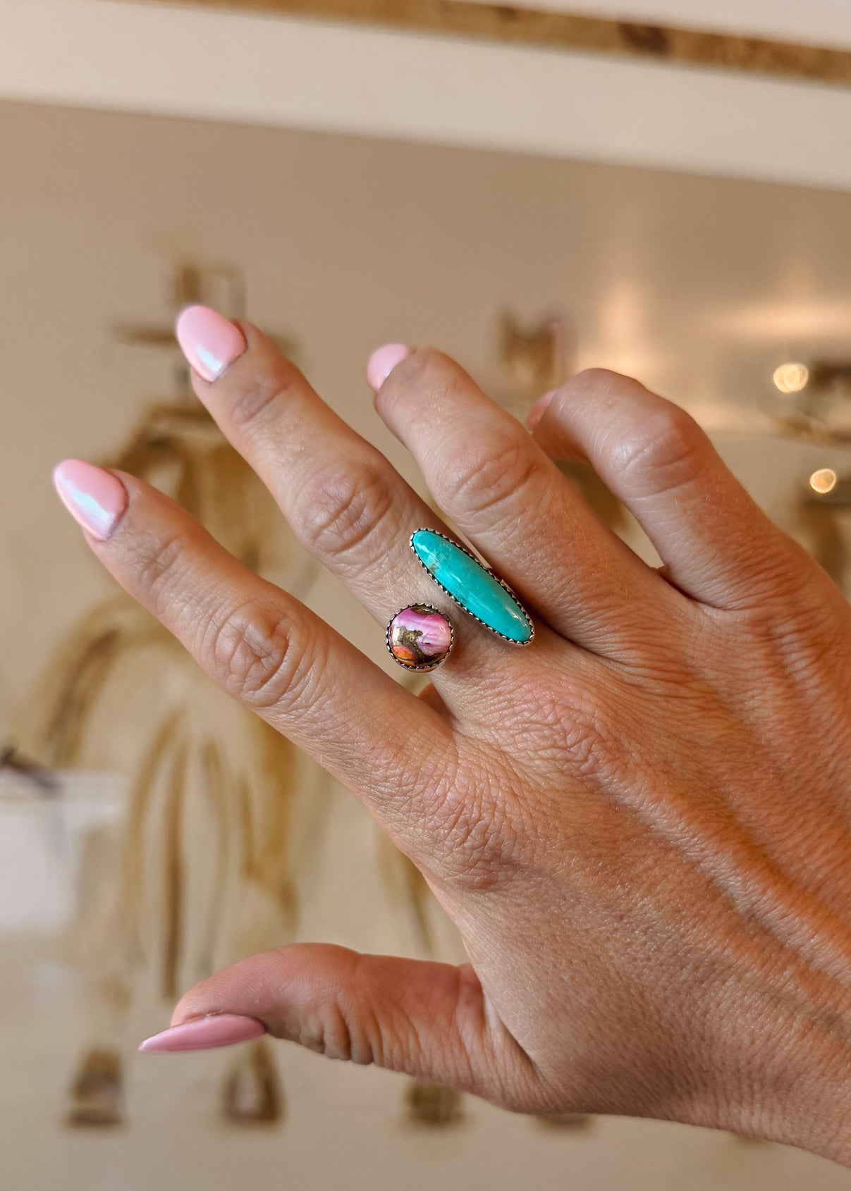 Pink Rancho Adjustable Ring - Turnback Pony ™ - Rings
