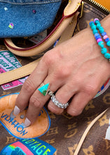 Load image into Gallery viewer, Temple Rings (Turquoise) - Turnback Pony ™ - Rings
