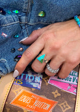 Load image into Gallery viewer, Temple Rings (Turquoise) - Turnback Pony ™ - Rings
