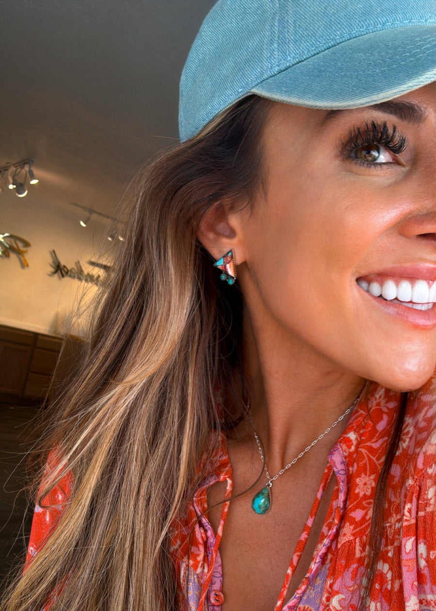 Triangle Studs - Turnback Pony ™ - Earrings