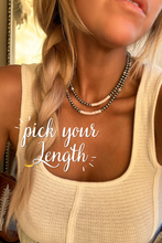 Load image into Gallery viewer, 5mm Pink Conch Navajo Style Pearls Necklace - Turnback Pony ™ - Necklace
