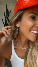 Load image into Gallery viewer, Louisiana Navajo Style Pearls Earrings - Turnback Pony ™ - Earring
