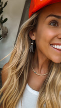 Load image into Gallery viewer, Louisiana Navajo Style Pearls Earrings - Turnback Pony ™ - Earring
