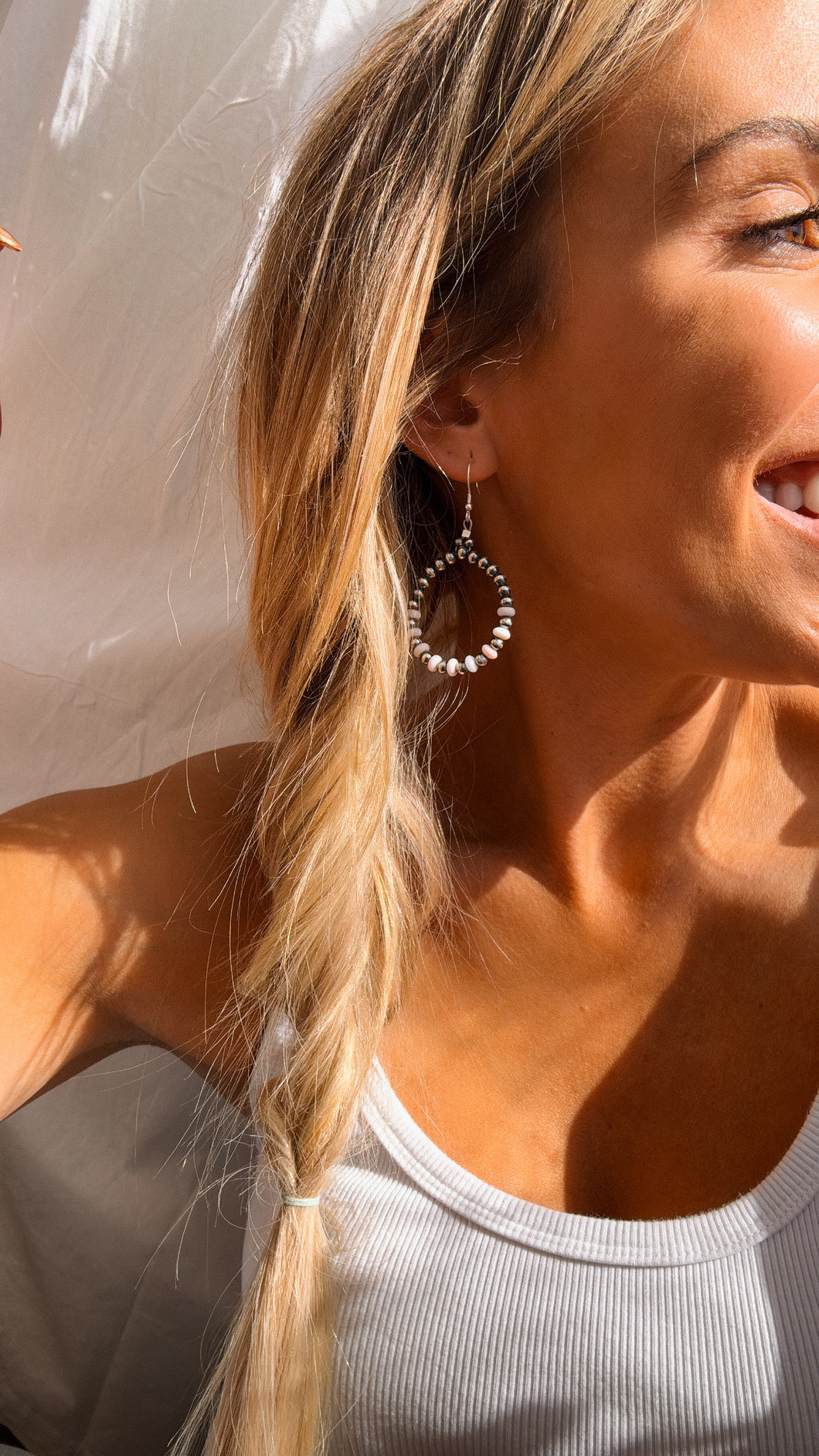 Duncan Peak Navajo Pearl Style Earrings - Turnback Pony ™ - Earrings
