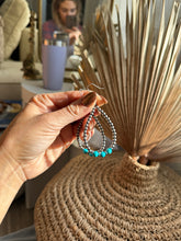 Load image into Gallery viewer, Huntington Navajo Pearl Style Earrings - Turnback Pony ™ - Earrings
