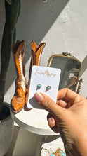 Load image into Gallery viewer, Cowgirl Glitter Earrings - Turnback Pony ™ - Earrings
