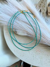 Load image into Gallery viewer, Dainty Turquoise Bead Necklace - Turnback Pony ™ - 
