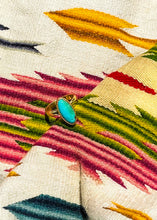 Load image into Gallery viewer, Blue Suede Adjustable Ring - Turnback Pony ™ - Ring
