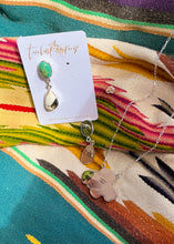 Load image into Gallery viewer, Midnight Petal Set - Turnback Pony ™ - Necklace earring set
