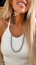 Load image into Gallery viewer, 8mm Navajo Pearls - Turnback Pony ™ - Necklace
