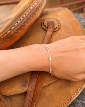 Load image into Gallery viewer, Pink Dahlia Large Pony Club Bracelet - Turnback Pony ™ - Necklace
