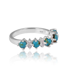 Load image into Gallery viewer, Scarlett Diamond and Turquoise Ring
