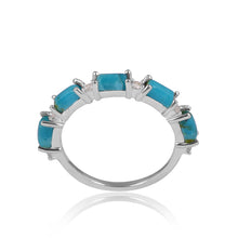 Load image into Gallery viewer, Annabelle Diamond and Turquoise Ring
