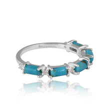 Load image into Gallery viewer, Annabelle Diamond and Turquoise Ring
