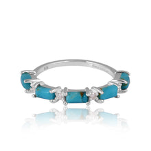 Load image into Gallery viewer, Annabelle Diamond and Turquoise Ring

