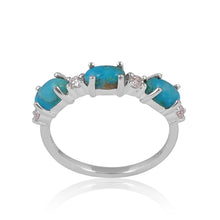 Load image into Gallery viewer, Mae Diamond and Turquoise Ring

