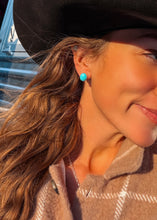 Load image into Gallery viewer, Remi Turquoise Stud Earrings - Turnback Pony ™ - 

