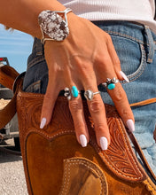 Load image into Gallery viewer, Western Mosaic Adjustable Ring - Turnback Pony ™ - Ring
